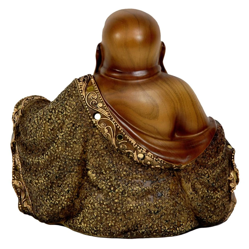 Oriental Furniture Oriental Furniture 6 In. Sitting Laughing Buddha Decorative Statue 4 Oriental Furniture Oriental Furniture 6 In. Sitting Laughing Buddha Decorative Statue - Image 2
