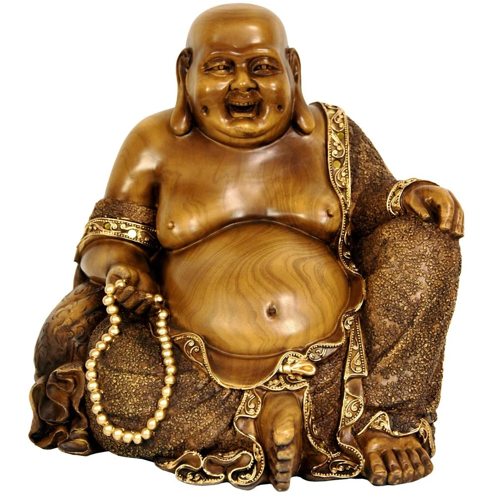 Oriental Furniture Oriental Furniture 10 In. Sitting Hotei Happy Buddha Decorative Statue 3 Oriental Furniture Oriental Furniture 10 In. Sitting Hotei Happy Buddha Decorative Statue