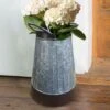 Benjara Gray And Brown Galvanized Metal Corrugated Decorative Flower Vase With Curved Side Handles 2 Benjara Gray And Brown Galvanized Metal Corrugated Decorative Flower Vase With Curved Side Handles -Tool Discount Store gray and brown benjara vases bm195135 64 1000