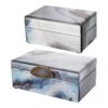 A & B Home Lone Modern Chic Gray, Blue Jewelry Box (Set Of 2 ) 1 A & B Home Lone Modern Chic Gray, Blue Jewelry Box (Set Of 2 ) -Tool Discount Store gray blue a b home jewelry boxes 43173 64 1000