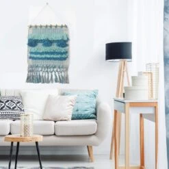 LR Home Coast Gray / Teal Fringed Wall Tapestry 15 LR Home Coast Gray / Teal Fringed Wall Tapestry -Tool Discount Store gray teal lr home tapestries wallh80225gyt1622 31 1000