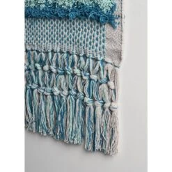 LR Home Coast Gray / Teal Fringed Wall Tapestry 14 LR Home Coast Gray / Teal Fringed Wall Tapestry -Tool Discount Store gray teal lr home tapestries wallh80225gyt1622 44 1000