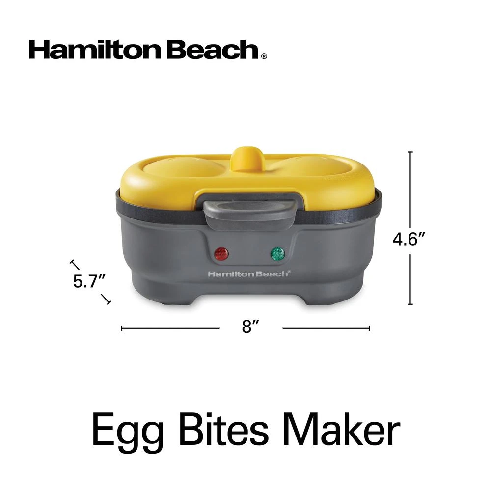 Hamilton Beach Eggbites 2-Egg Grey Egg Bite And Poached Egg Maker 4 Hamilton Beach Eggbites 2-Egg Grey Egg Bite And Poached Egg Maker - Image 2