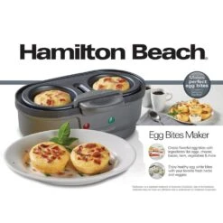 Hamilton Beach 2-Egg Grey Egg Bites Maker -Tool Discount Store grey hamilton beach egg cookers 25506 44 1000