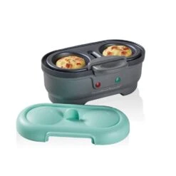 Hamilton Beach 2-Egg Grey Egg Bites Maker -Tool Discount Store grey hamilton beach egg cookers 25506 c3 1000