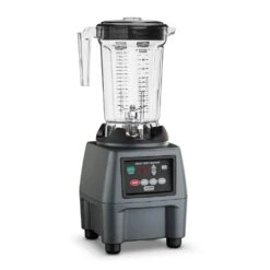 Waring Commercial CB15 128 Oz. 3-Speed Grey Blender With 3.75 HP And Electronic Touchpad Controls With Countdown Timer