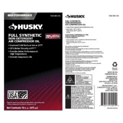 Husky 16 Oz. 100% Full Synthetic Compressor Oil 7 Husky 16 Oz. 100% Full Synthetic Compressor Oil -Tool Discount Store husky tool accessories 018 0083h c3 1000