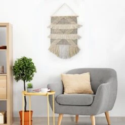 LR Home Fringed Diamond Ivory / Natural Tufted Wall Tapestry 15 LR Home Fringed Diamond Ivory / Natural Tufted Wall Tapestry -Tool Discount Store ivory natural lr home tapestries wallh80224whn1622 31 1000