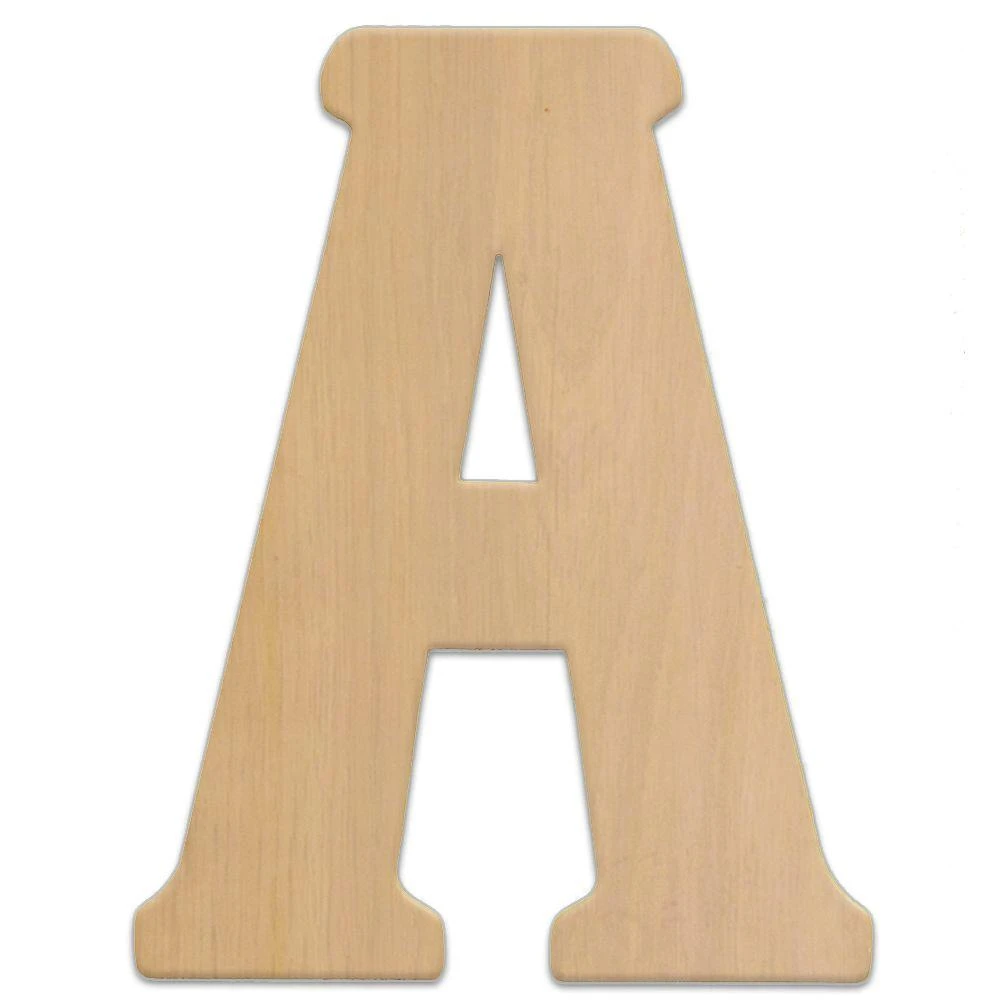 Jeff McWilliams Designs 23 In. Oversized Unfinished Wood Letter (A) 3 Jeff McWilliams Designs 23 In. Oversized Unfinished Wood Letter (A)
