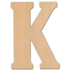 Jeff McWilliams Designs 23 In. Oversized Unfinished Wood Letter (K)