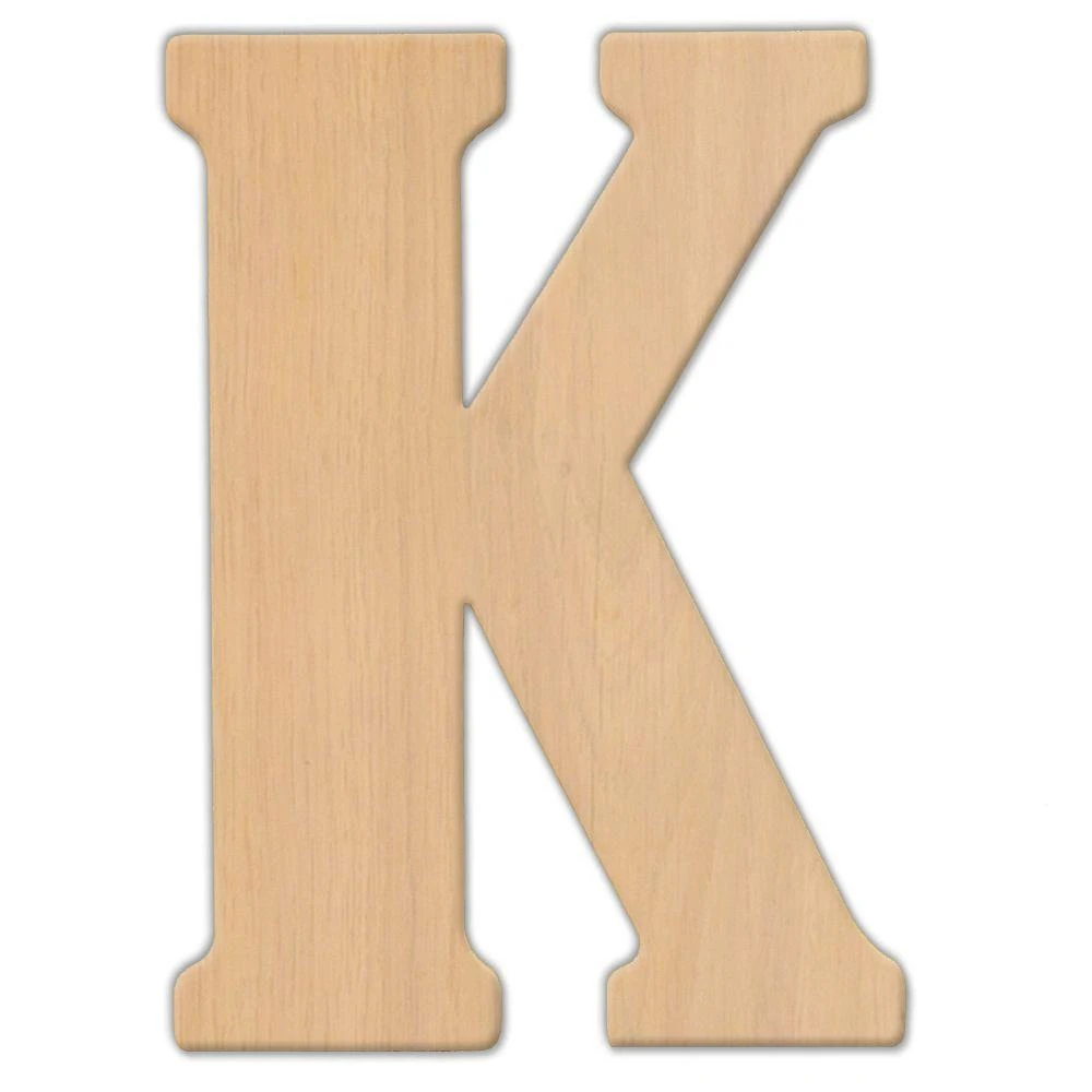 Jeff McWilliams Designs 23 In. Oversized Unfinished Wood Letter (K) 3 Jeff McWilliams Designs 23 In. Oversized Unfinished Wood Letter (K)