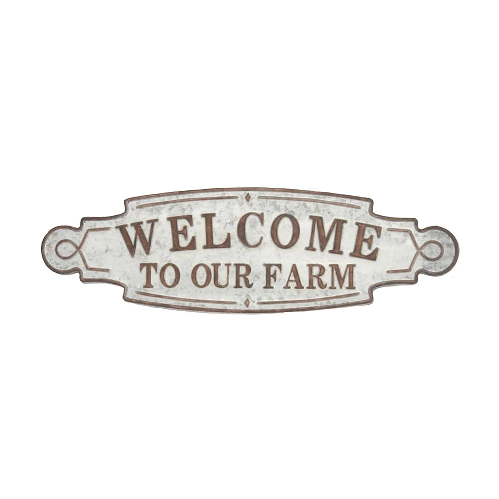 LITTON LANE 36 In. X 11 In. “Welcome To Our Farm” Metal Wall Sign 4 LITTON LANE 36 In. X 11 In. “Welcome To Our Farm” Metal Wall Sign - Image 2