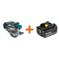 Makita 18V LXT Cordless 5-3/8 In. Metal Cutting Saw With Electric Brake & Chip Collector With Bonus 18V LXT Battery Pack 5.0Ah
