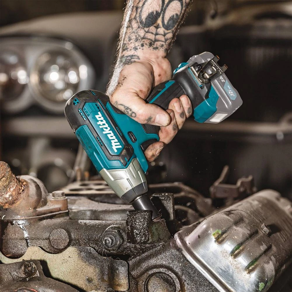 Makita 2.0 Ah 12-Volt MAX CXT 3/8 In./1/4 In. Sq. Drive Ratchet Kit With Bonus 12-Volt MAX CXT 1/4 In. Sq. Drive Impact Wrench 6 Makita 2.0 Ah 12-Volt MAX CXT 3/8 In./1/4 In. Sq. Drive Ratchet Kit With Bonus 12-Volt MAX CXT 1/4 In. Sq. Drive Impact Wrench - Image 4