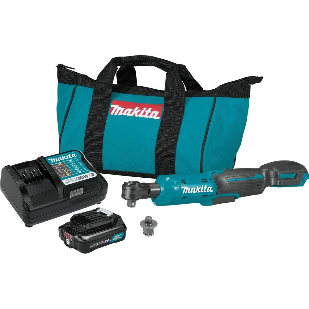 Makita 2.0 Ah 12-Volt MAX CXT 3/8 In./1/4 In. Sq. Drive Ratchet Kit With Bonus 12-Volt MAX CXT 1/4 In. Sq. Drive Impact Wrench 4 Makita 2.0 Ah 12-Volt MAX CXT 3/8 In./1/4 In. Sq. Drive Ratchet Kit With Bonus 12-Volt MAX CXT 1/4 In. Sq. Drive Impact Wrench - Image 2