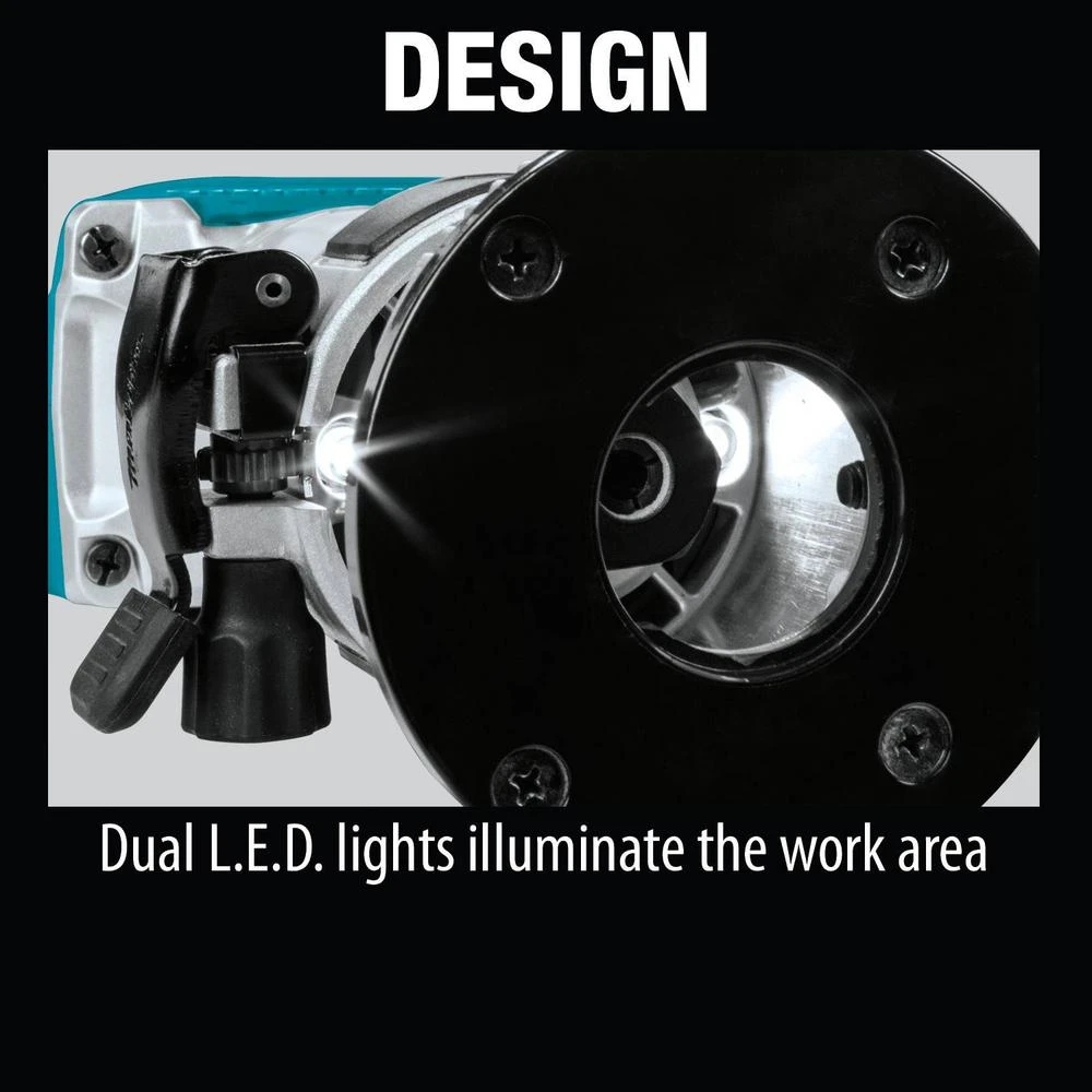 Makita 5.0 Ah 18-Volt LXT Lithium-Ion Brushless Cordless Compact Router Kit 11 Makita 5.0 Ah 18-Volt LXT Lithium-Ion Brushless Cordless Compact Router Kit - Image 9