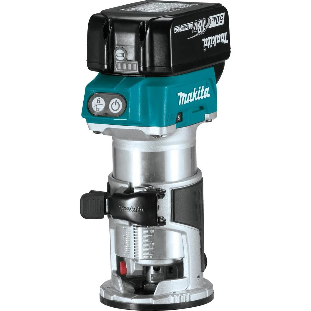 Makita 5.0 Ah 18-Volt LXT Lithium-Ion Brushless Cordless Compact Router Kit 9 Makita 5.0 Ah 18-Volt LXT Lithium-Ion Brushless Cordless Compact Router Kit - Image 7