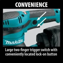 Makita 3 Amp 5 In. Corded Variable Speed Random Orbital Sander With Dust Bag -Tool Discount Store makita disc orbital sanders bo5041 fa 1000