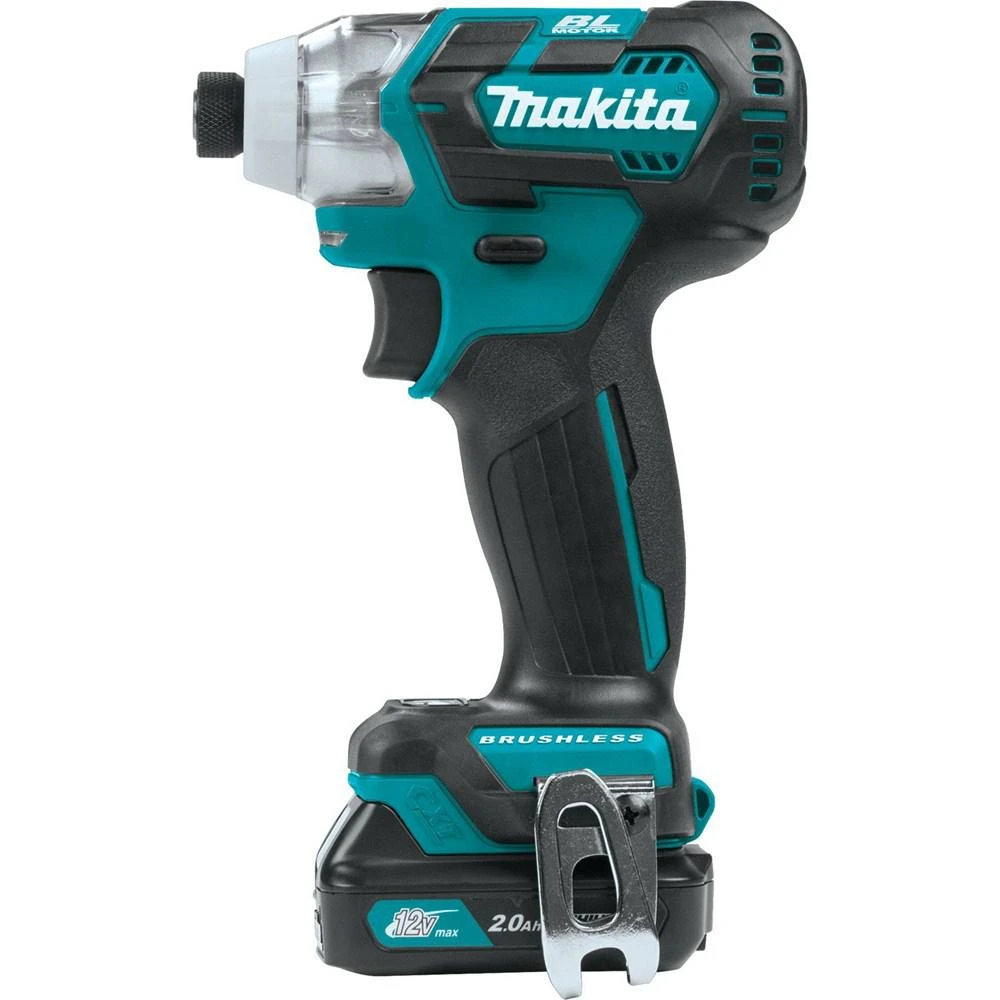 Makita 12-Volt MAX CXT Lithium-Ion Brushless 1/4 In. Cordless Impact Driver Kit With (2) Batteries 2.0Ah, Charger, Hard Case 6 Makita 12-Volt MAX CXT Lithium-Ion Brushless 1/4 In. Cordless Impact Driver Kit With (2) Batteries 2.0Ah, Charger, Hard Case - Image 4