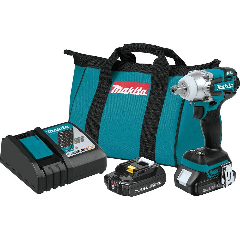 Makita 18-Volt LXT Lithium-Ion Compact Brushless Cordless 1/2 In. 3-Speed Impact Wrench Kit, 2.0Ah 3 Makita 18-Volt LXT Lithium-Ion Compact Brushless Cordless 1/2 In. 3-Speed Impact Wrench Kit, 2.0Ah