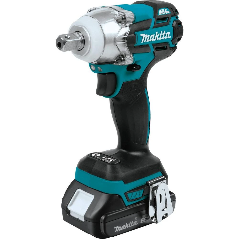 Makita 18-Volt LXT Lithium-Ion Compact Brushless Cordless 1/2 In. 3-Speed Impact Wrench Kit, 2.0Ah 14 Makita 18-Volt LXT Lithium-Ion Compact Brushless Cordless 1/2 In. 3-Speed Impact Wrench Kit, 2.0Ah - Image 12