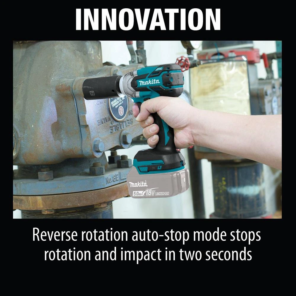 Makita 18- -Volt LXT Lithium-Ion Brushless Cordless XPT 3-Speed 1/2 In. Impact Wrench (Tool-Only) 11 Makita 18- -Volt LXT Lithium-Ion Brushless Cordless XPT 3-Speed 1/2 In. Impact Wrench (Tool-Only) - Image 9