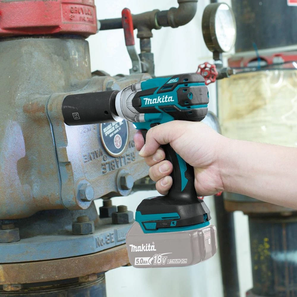 Makita 18- -Volt LXT Lithium-Ion Brushless Cordless XPT 3-Speed 1/2 In. Impact Wrench (Tool-Only) 4 Makita 18- -Volt LXT Lithium-Ion Brushless Cordless XPT 3-Speed 1/2 In. Impact Wrench (Tool-Only) - Image 2