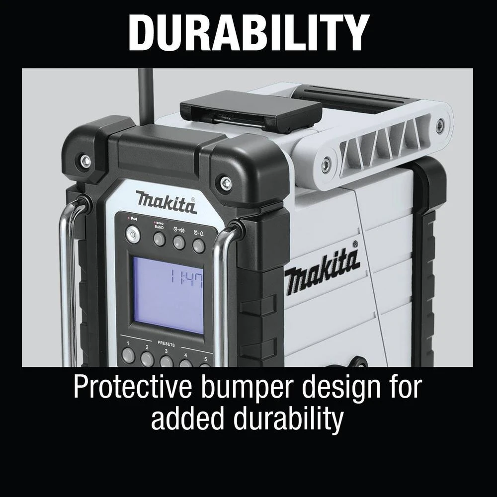 Makita 18-Volt LXT Lithium-Ion Cordless Job Site Radio (Tool-Only) 10 Makita 18-Volt LXT Lithium-Ion Cordless Job Site Radio (Tool-Only) - Image 8