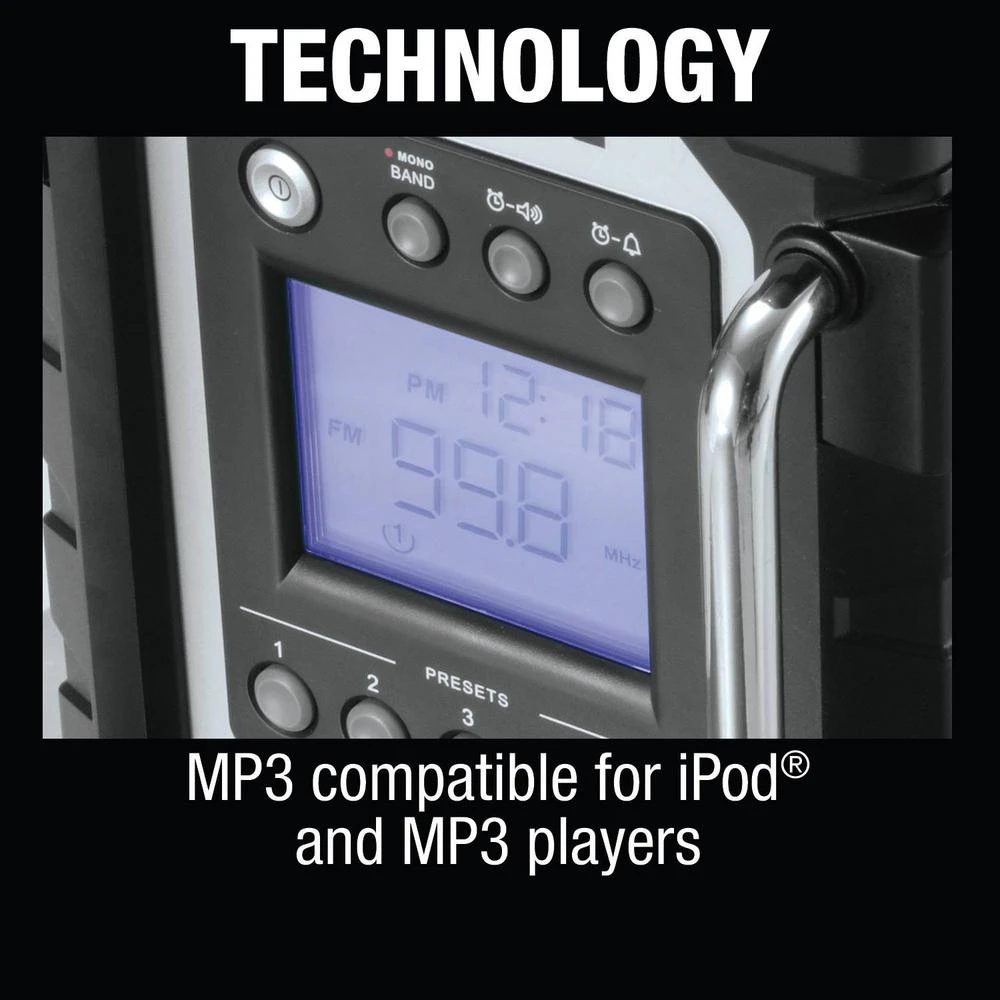 Makita 18-Volt LXT Lithium-Ion Cordless Job Site Radio (Tool-Only) 11 Makita 18-Volt LXT Lithium-Ion Cordless Job Site Radio (Tool-Only) - Image 9