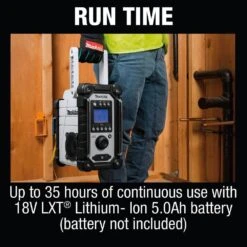 Makita 18-Volt LXT Lithium-Ion Cordless Job Site Radio (Tool-Only) 20 Makita 18-Volt LXT Lithium-Ion Cordless Job Site Radio (Tool-Only) -Tool Discount Store makita jobsite audio xrm05w 4f 1000