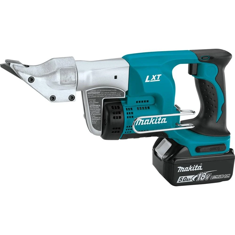 Makita 18-Volt LXT 5.0Ah Lithium-Ion Cordless 18-Gauge Straight Shear Kit 5 Makita 18-Volt LXT 5.0Ah Lithium-Ion Cordless 18-Gauge Straight Shear Kit - Image 3