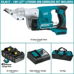 Makita 18-Volt LXT 5.0Ah Lithium-Ion Cordless 18-Gauge Straight Shear Kit 13 Makita 18-Volt LXT 5.0Ah Lithium-Ion Cordless 18-Gauge Straight Shear Kit -Tool Discount Store makita power cutting tools xsj01t e1 1000