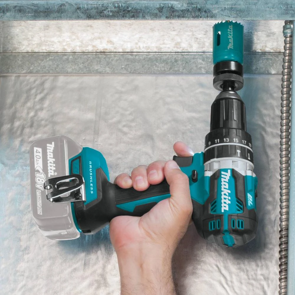 Makita 18V LXT 1/2 In. Brushless Hammer Driver-Drill, 7-1/4 In. Circ Saw And Recipro Saw With Bonus 18V LXT Starter Pack 11 Makita 18V LXT 1/2 In. Brushless Hammer Driver-Drill, 7-1/4 In. Circ Saw And Recipro Saw With Bonus 18V LXT Starter Pack - Image 9