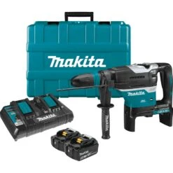 Makita 18-Volt 1-9/16 In. 5.0 Ah X2 LXT Lithium-Ion (36-Volt) Brushless Cordless AVT Rotary Hammer Kit AFT AWS