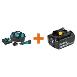 Makita 18-Volt LXT Lithium-Ion Cordless Cut-Out Tool Kit, 5.0 Ah With Bonus 18-Volt LXT Lithium-Ion Battery Pack 5.0Ah