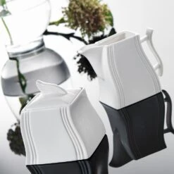 MALACASA 4.75-In White Porcelain Creamer Jug Sugar Jar (Set Of 2) 12 MALACASA 4.75-In White Porcelain Creamer Jug Sugar Jar (Set Of 2) -Tool Discount Store malacasa sugar bowls creamers flora 3ms 1f 1000