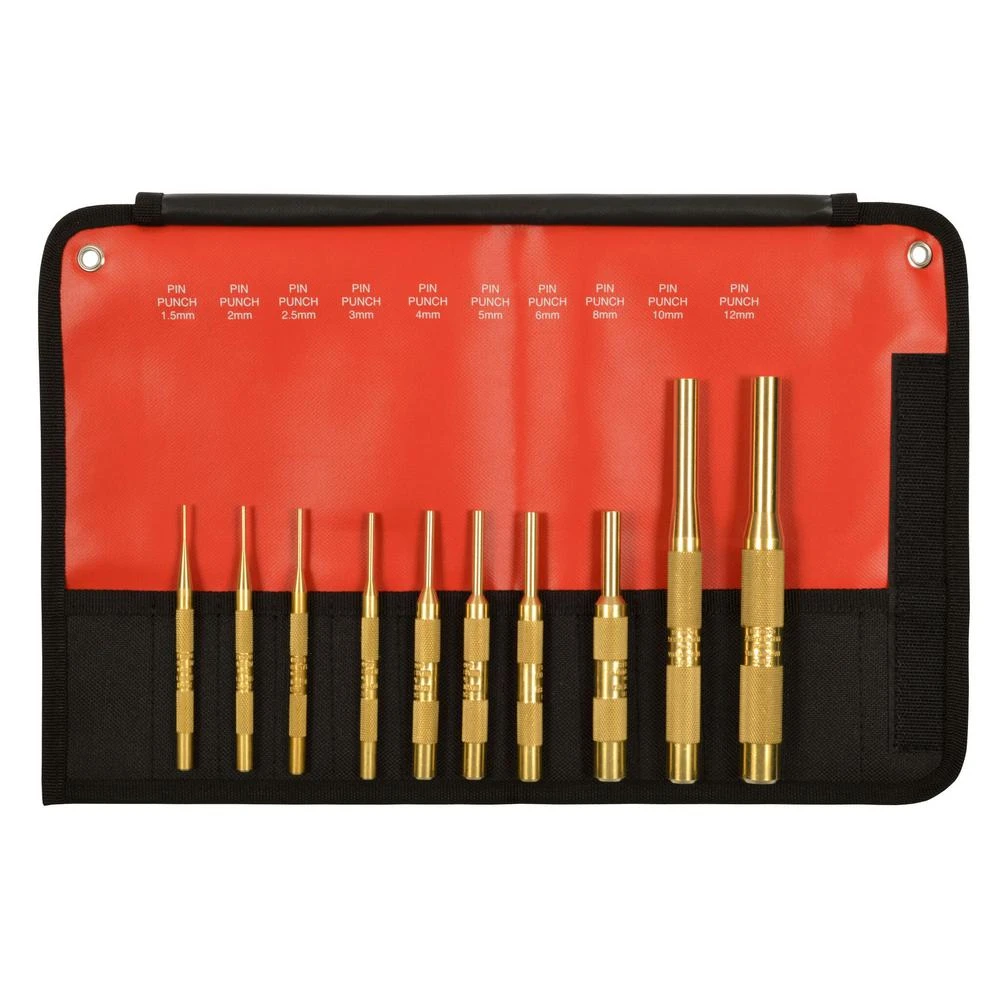 Mayhew Brass Metric Pin Punch Set (10-Piece) 3 Mayhew Brass Metric Pin Punch Set (10-Piece)