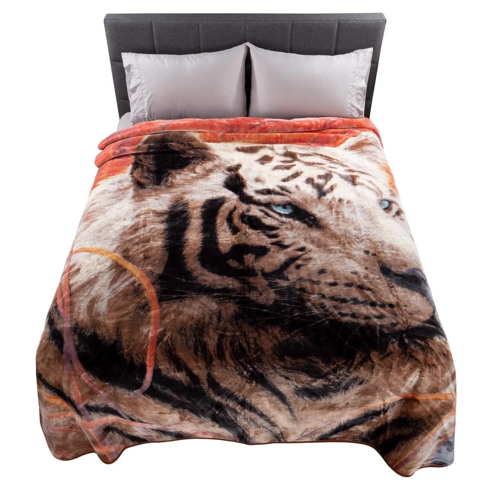Lavish Home Multicolored Wildlife Throw Blanket 4 Lavish Home Multicolored Wildlife Throw Blanket - Image 2