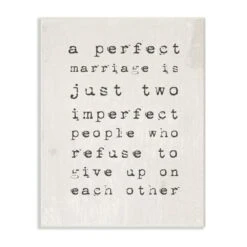 Stupell Industries 10 In. X 15 In. “A Perfect Marriage” By Daphne Polselli Printed Wood Wall Art