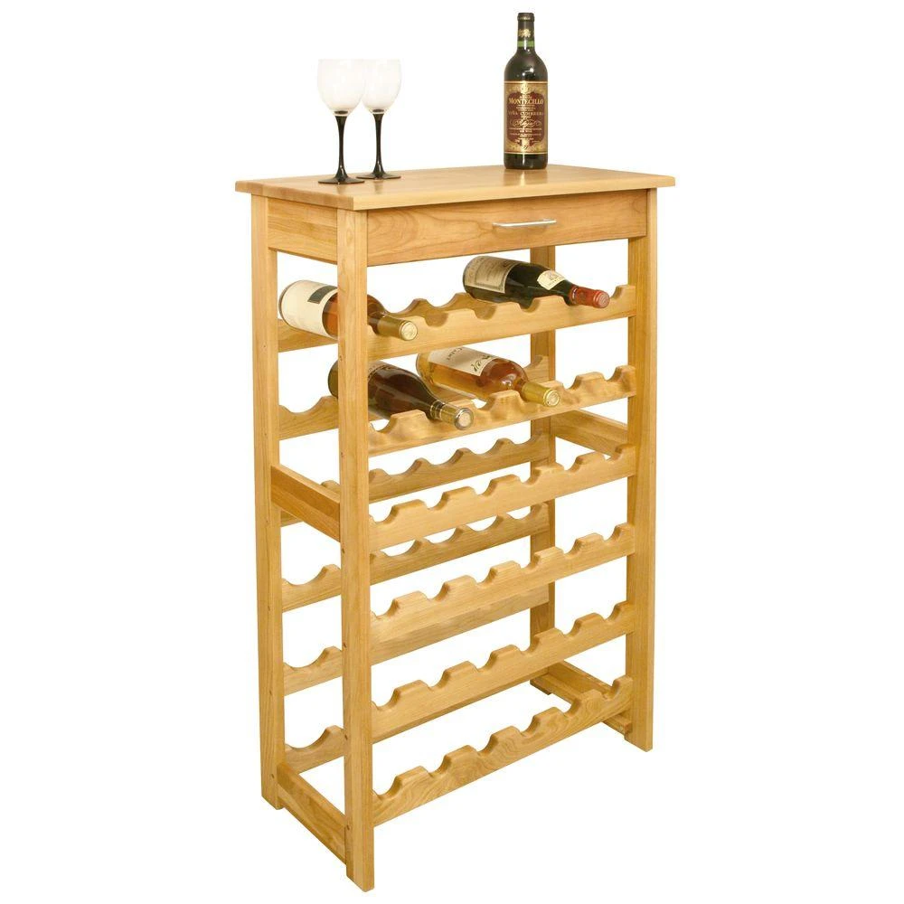Catskill Craftsmen 36-Bottle Natural Wood Floor Wine Rack 5 Catskill Craftsmen 36-Bottle Natural Wood Floor Wine Rack - Image 3
