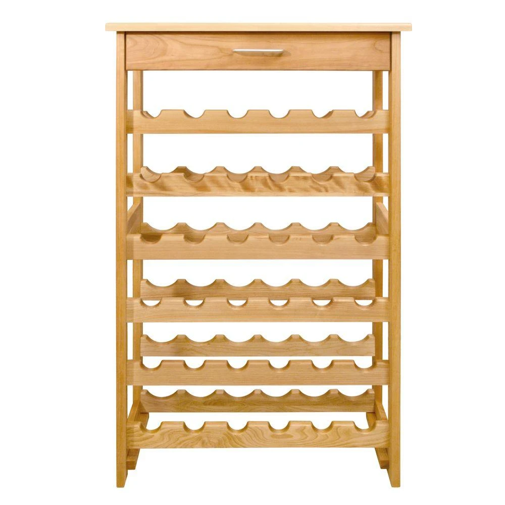 Catskill Craftsmen 36-Bottle Natural Wood Floor Wine Rack 3 Catskill Craftsmen 36-Bottle Natural Wood Floor Wine Rack