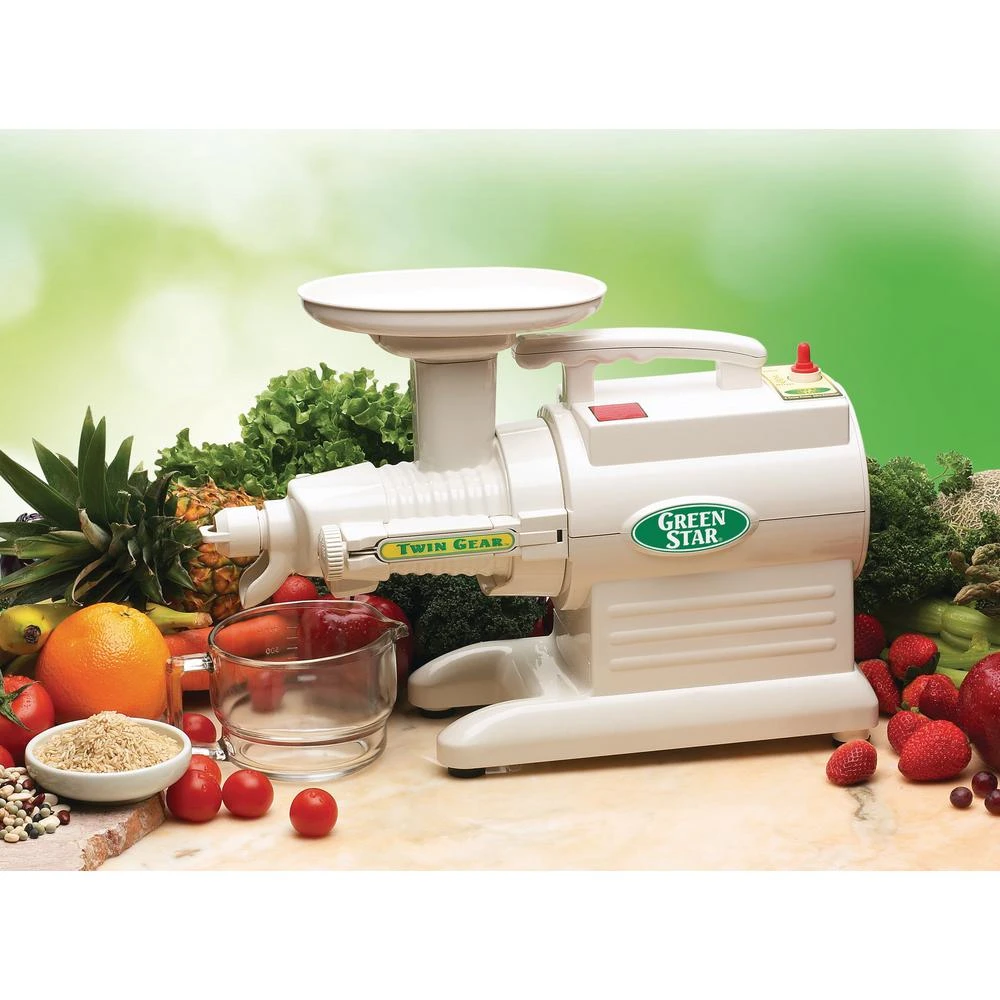 Tribest Greenstar Original 24 Fl. Oz. White Cold Press Juicer 4 Tribest Greenstar Original 24 Fl. Oz. White Cold Press Juicer - Image 2