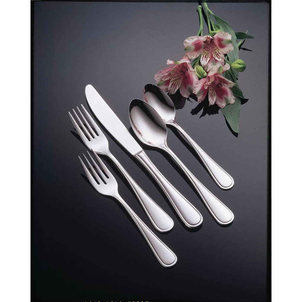Oneida New Rim II 18/0 Stainless Steel Table Forks, European Size (Set Of 12) 8 Oneida New Rim II 18/0 Stainless Steel Table Forks, European Size (Set Of 12) - Image 6