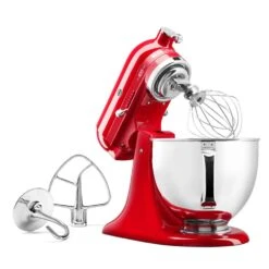 KitchenAid 100-Year Limited Edition Queen Of Hearts 5 Qt. 10-Speed Passion Red Stand Mixer -Tool Discount Store passion red kitchenaid stand mixers ksm180qhsd 40 1000