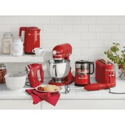 KitchenAid 100-Year Limited Edition Queen Of Hearts 5 Qt. 10-Speed Passion Red Stand Mixer -Tool Discount Store passion red kitchenaid stand mixers ksm180qhsd c3 1000