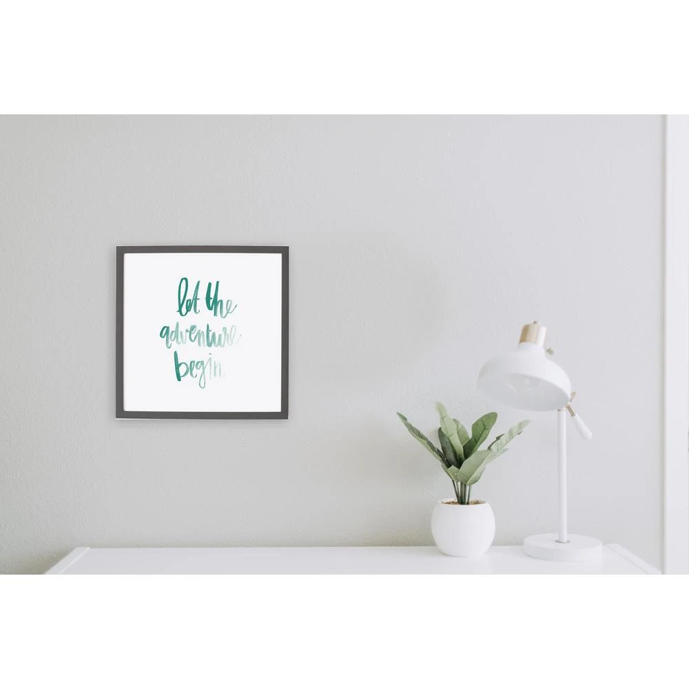 Petal Lane Watercolor Let The Adventure Begin, Ebony Frame, Magnetic Memo Board 4 Petal Lane Watercolor Let The Adventure Begin, Ebony Frame, Magnetic Memo Board - Image 2