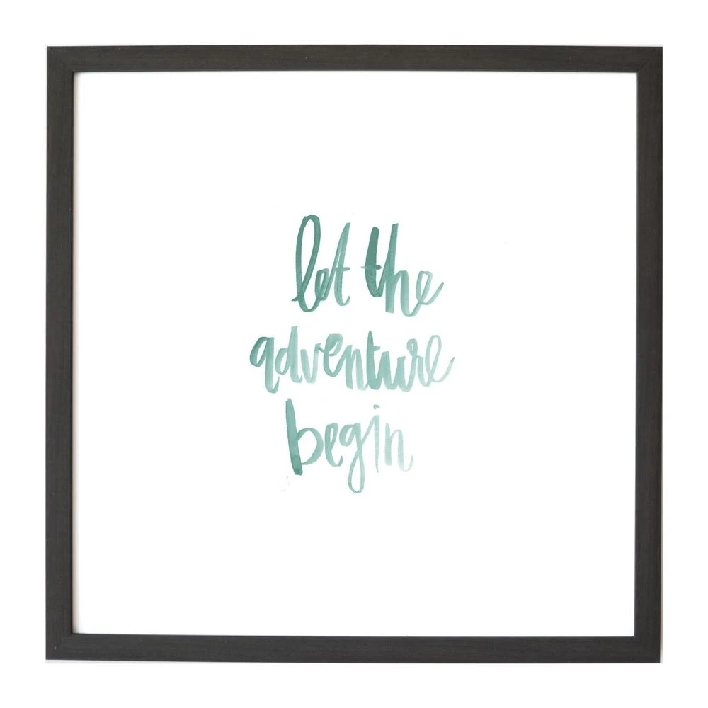 Petal Lane Watercolor Let The Adventure Begin, Ebony Frame, Magnetic Memo Board 3 Petal Lane Watercolor Let The Adventure Begin, Ebony Frame, Magnetic Memo Board