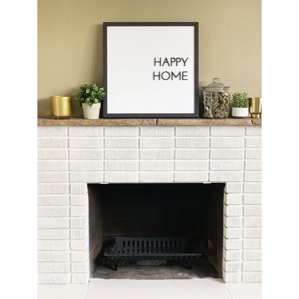 Petal Lane Happy Home With Raised Letters Magnet Board, Ebony Frame, Magnetic Memo Board 4 Petal Lane Happy Home With Raised Letters Magnet Board, Ebony Frame, Magnetic Memo Board - Image 2