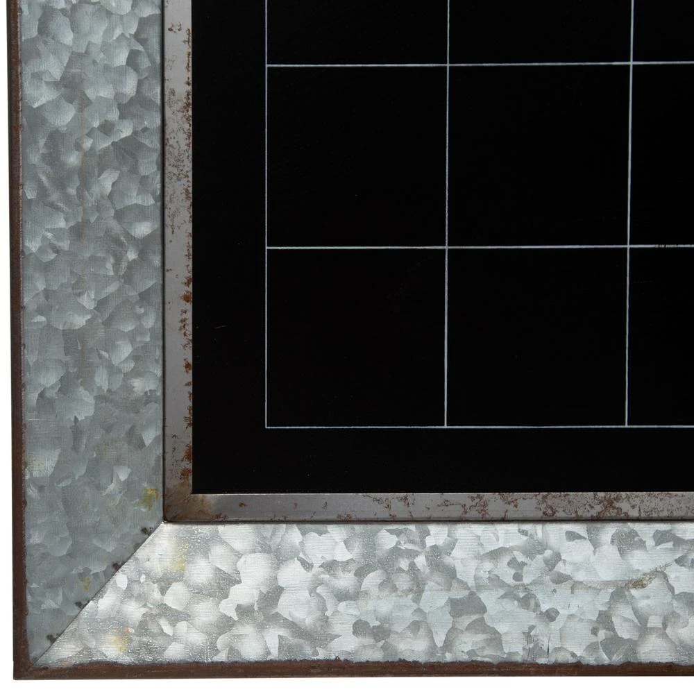 Pinnacle Rustic Galvanized Calendar Silver Chalkboard Memo Board 5 Pinnacle Rustic Galvanized Calendar Silver Chalkboard Memo Board - Image 3