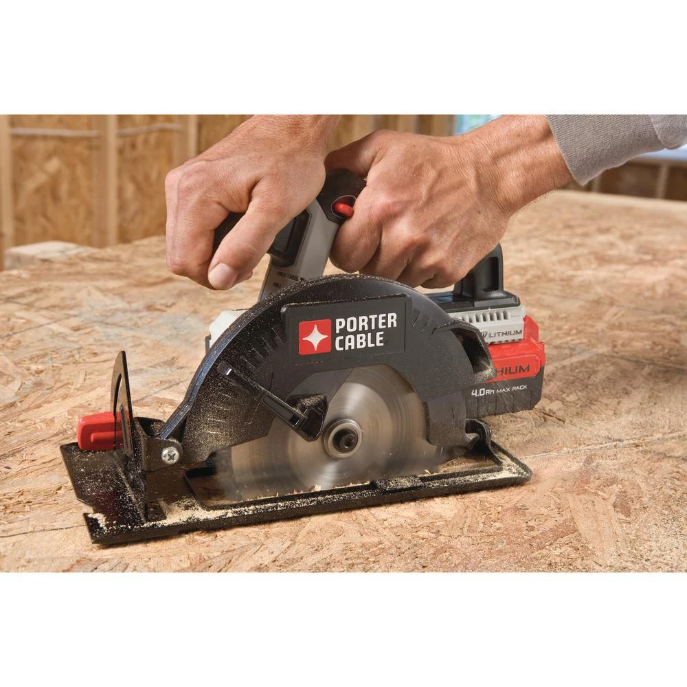 Porter-Cable 20-Volt MAX Cordless 6-1/2 In. Circular Saw (Tool-Only) 5 Porter-Cable 20-Volt MAX Cordless 6-1/2 In. Circular Saw (Tool-Only) - Image 3